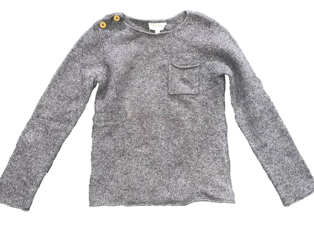 Louis Louise Paris 100% merino wool Grey Sweatshirt sweter 10 yrs A009587